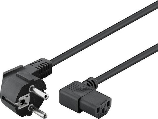 Goobay Schuko - IEC C13 Cable 5m Μαύρο 93119