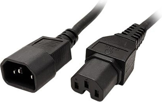 Roline IEC C14 - IEC C15 Cable 3m Μαύρο 19.99.1123