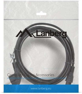 Lanberg Schuko - IEC C5 Кабел 3м Черен (CA-C5CA-11CC-003-BK)
