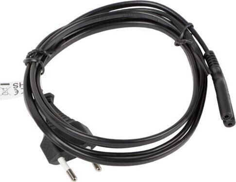 Lanberg IEC C7 / Euro - Cable 3m Black (CA-C7CA-10CC-0030-BK)