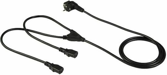 StarTech Schuko - IEC C13 Cable 2m Μαύρο PXT101YEU2M