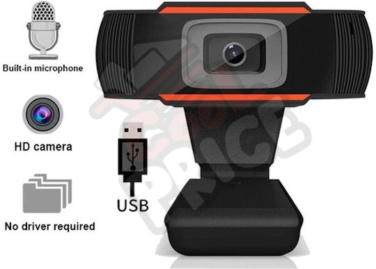 PR-7201 Web Camera HD 720p Ασημί CO-PR-7201