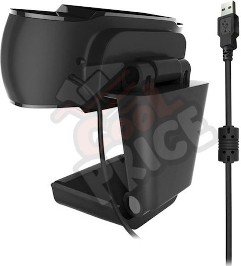 PR-7201 Web Camera HD 720p Ασημί CO-PR-7201