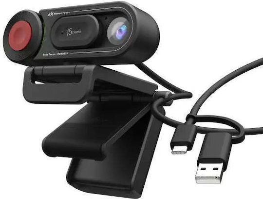 J5create JVU250 Web Camera Full HD 1080p με Autofocus JVU250-N
