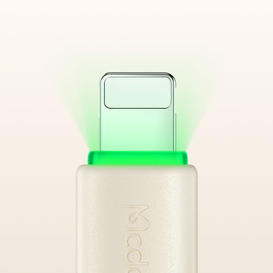 Mcdodo LED USB-C zu Lightning Kabel 36W Beige 1.2m (CA-4760)