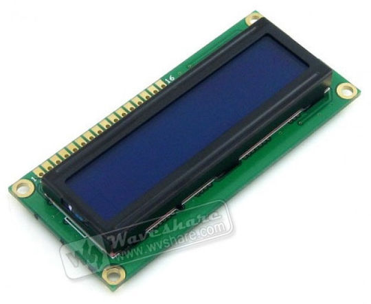 Waveshare Display 16x2 Character LCD 3.3V Blue