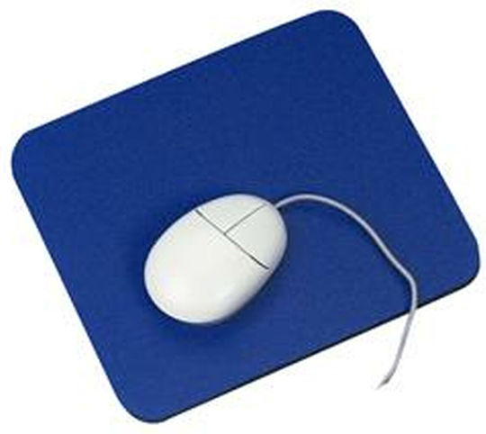 Q-Connect KF04516 Mauspad mit Handgelenkstütze Blau