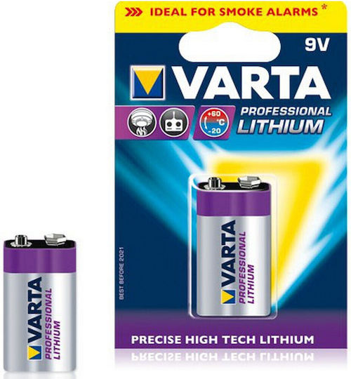 Varta Ultra Μπαταρία Λιθίου 9V Για Ανιχνευτές Καπνού & Συστήματα Ασφαλείας 1τμχ