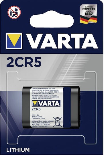 Varta Professional Lithium Μπαταρία 2CR5 6V Φωτογραφική (Block) 1τμχ