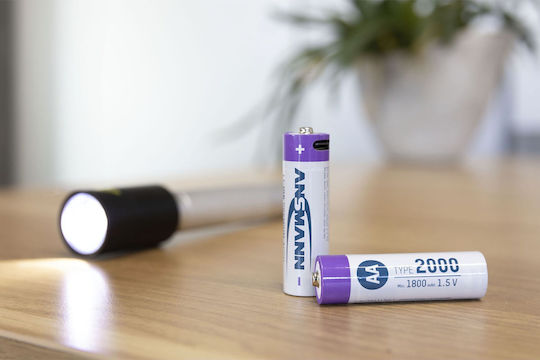 Ansmann Baterii Reîncărcabile AA Li-ion 1800mAh 1.5V 4 Bucăți
