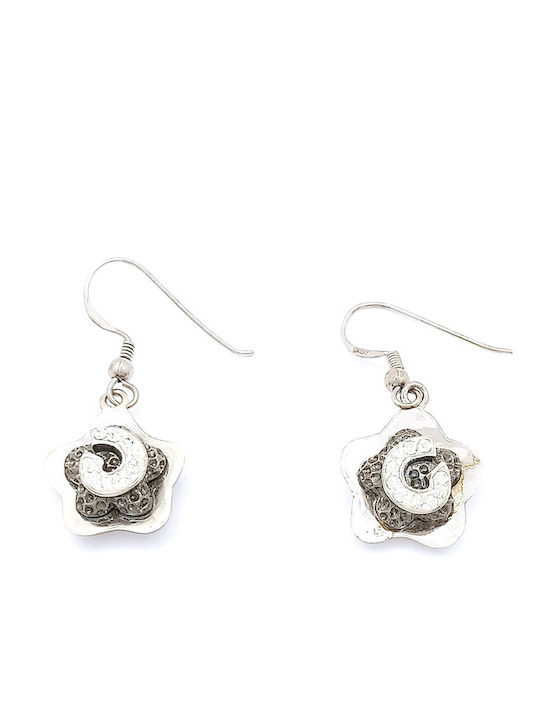 PS Silver Set mit Ohrringe & Anhänger aus Silber mit Steinen