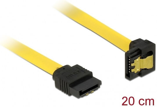 DeLock DeLock Festplattenkabel 7-Pin SATA III - 22-Pin SATA III Länge 20cm Farbe Gelb