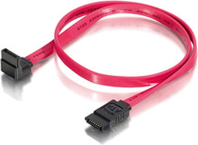 Equip 7-Pin SATA II to 7-Pin SATA II Cable 1m Red (111804)