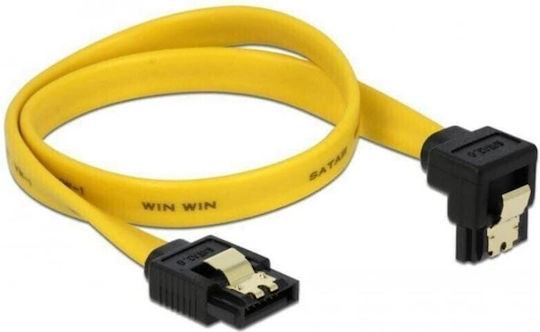 DeLock 7-Pin SATA III - 7-Pin SATA III Cable 50cm Κίτρινο (82479)