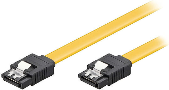 Powertech 7-Pin SATA III to 7-Pin SATA III Cable 0.7m Yellow (CAB-W045)