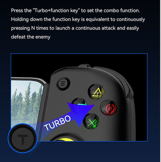 Techsuit BSP-D8 Pro Kabellos Gamepad für Android Schwarz