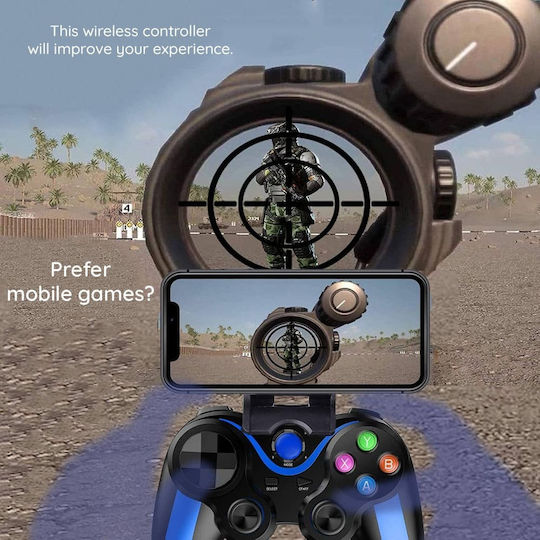 Techsuit V13 Ασύρματο Gamepad για Android / PC / PS3 / PS4 / Switch / iOS Μπλε