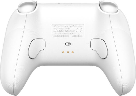 8Bitdo Ultimate 2.4G with Charging Dock Hall Edition Ασύρματο Gamepad με Hall Effect Sticks για Android / PC / iOS Λευκό