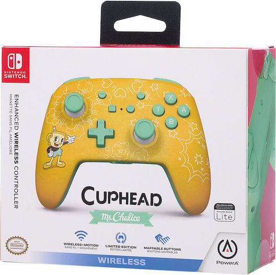 PowerA 1517539-01 Ασύρματο Gamepad για Switch Κίτρινο