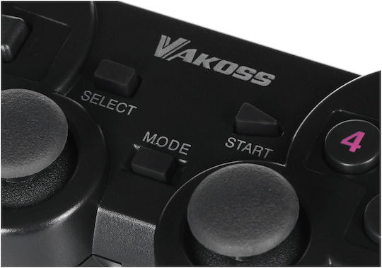 Vakoss GP-4705BK Безжичен Gamepad за PC / PS3 / Xbox Series Черен