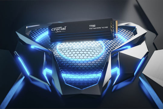 Crucial T700 SSD 1TB τύπου M.2 με σύνδεση PCI Express 5.0 και Ψύκτρα CT1000T700SSD5