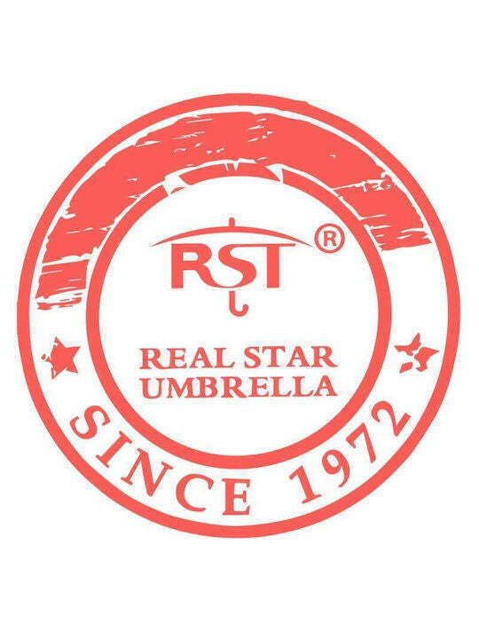 Real Star Ομπρέλα Βροχής Σπαστή Μπλε