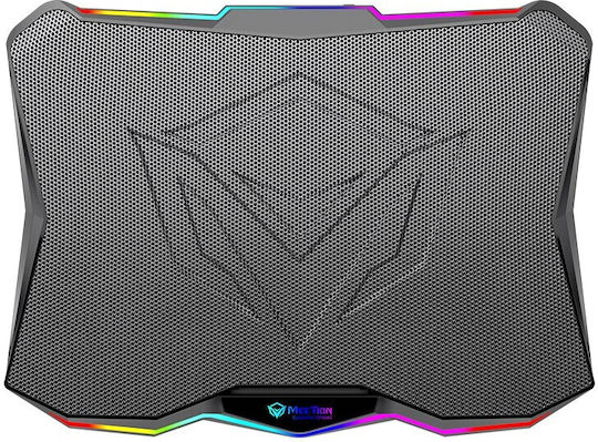 Meetion MT-CP4040 Cooling Pad για Laptop έως 17" με Φωτισμό Πολύχρωμο