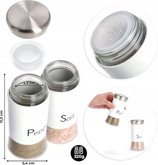 Kadax Salz- und Pfefferset Glas 2Stück