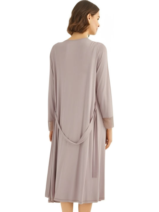 Monamise Nightgown Maternity & Nursing Gray