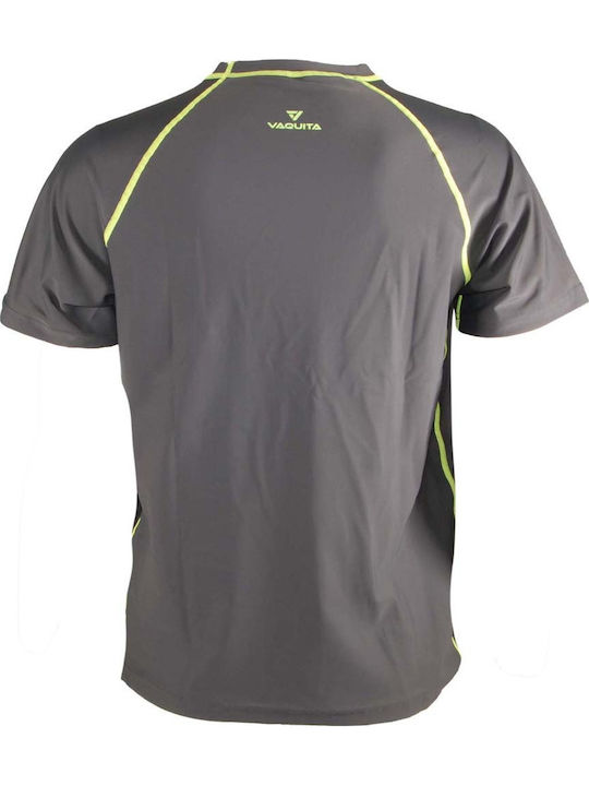 Vaquita UPF 50+ Men Short Sleeve Sun Protection Shirt Grey