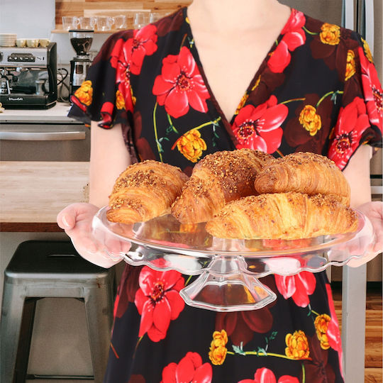 Kadax Cake Stand Transparent 32x32cm