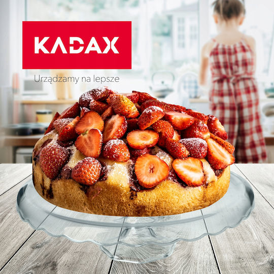 Kadax Cake Stand Transparent 32x32cm