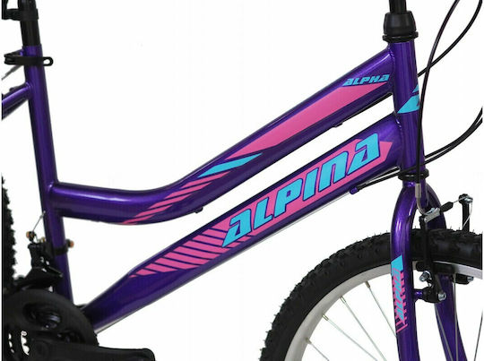 Alpina Alpha 26" 2022 Lady Μωβ Mountain Bike με 7 Ταχύτητες