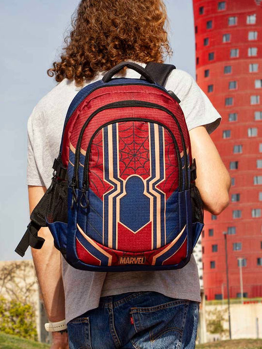 Spiderman Ученическа раница за Гимназия Многоцветна