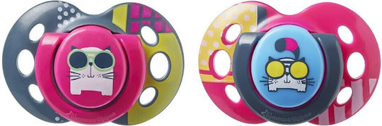 Tommee Tippee Fun Style Pacifiers Silicone Puppies - N/A for 6-18 months 2pcs