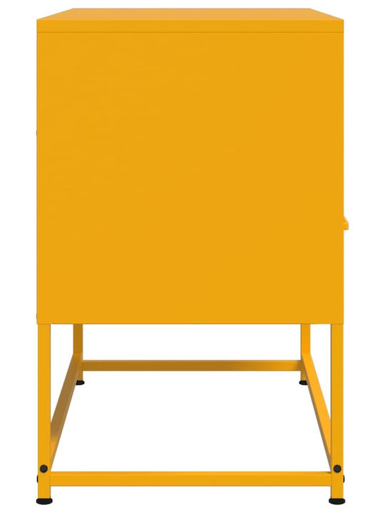 Metal TV Stand Mustard Yellow M68xD39xH60.5cm