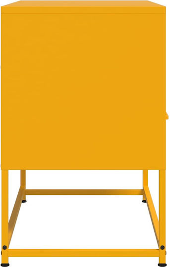 Metal TV Stand Mustard Yellow M68xD39xH60.5cm