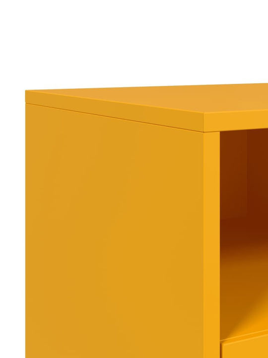 Metal TV Stand Mustard Yellow M68xD39xH60.5cm