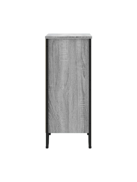 Grey Bookcase 80x31x74.5cm