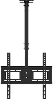 vidaXL 379576 Suport TV tavan Negru