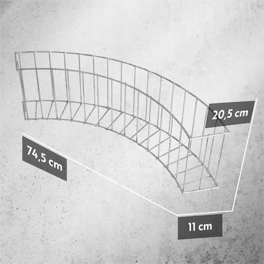 Kadax Ghiveci Gabion pentru Grădină Margine Gazon 75cm