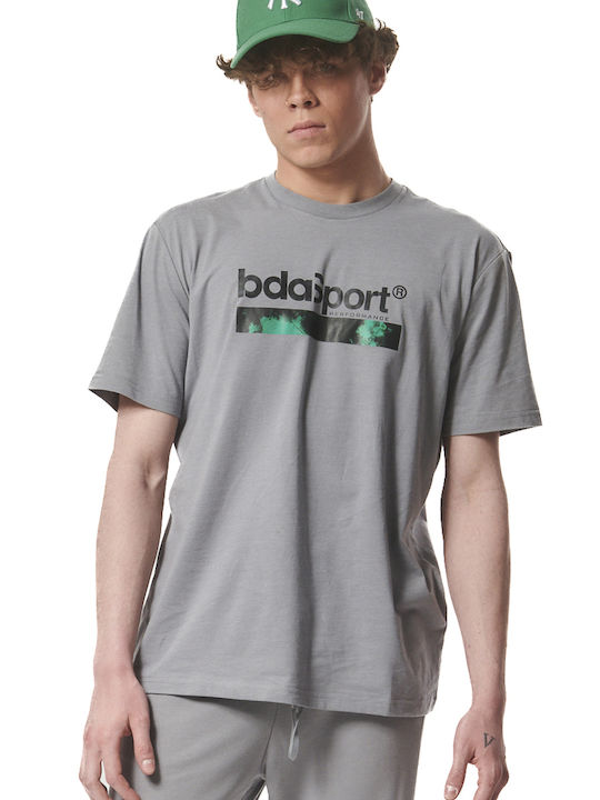 Body Action T-shirt Bărbătesc cu Mânecă Scurtă Silver Grey