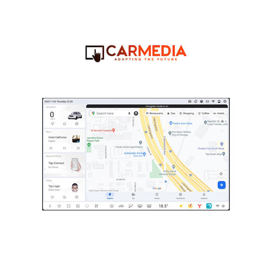 Carmedia Car Audio System for Volkswagen Transporter 2003-2020 (Bluetooth/USB/WiFi/GPS/Apple-Carplay/Android-Auto) with Touch Screen 9.5"