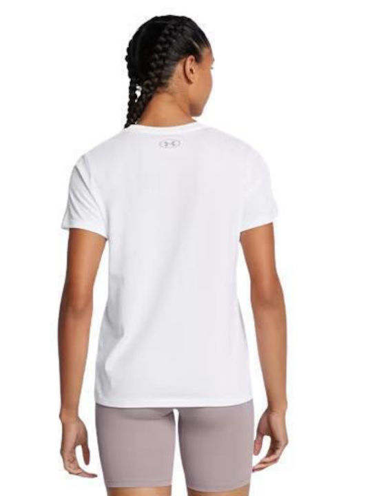 Under Armour Women's Athletic Blouse Short Sleeve White