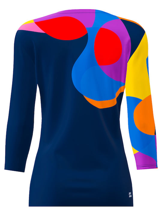 Bidi Badu W1330005-DBLMX Women's Blue Tennis Shirt