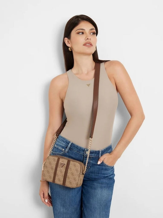 Guess 4g Logo Camera Geantă de damă Crossbody Bej