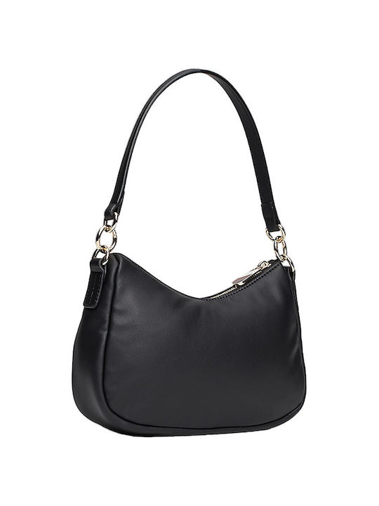 Tommy Hilfiger Poppy Leather Women's Bag Shoulder Black