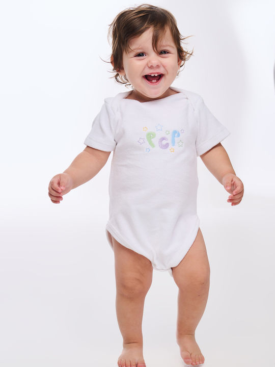 PCP Baby Bodysuit Underwear Short-Sleeved Off white