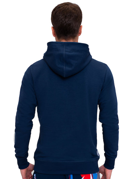 Bidi Badu Men's Sweatshirt with Hood Dark Blue, Red