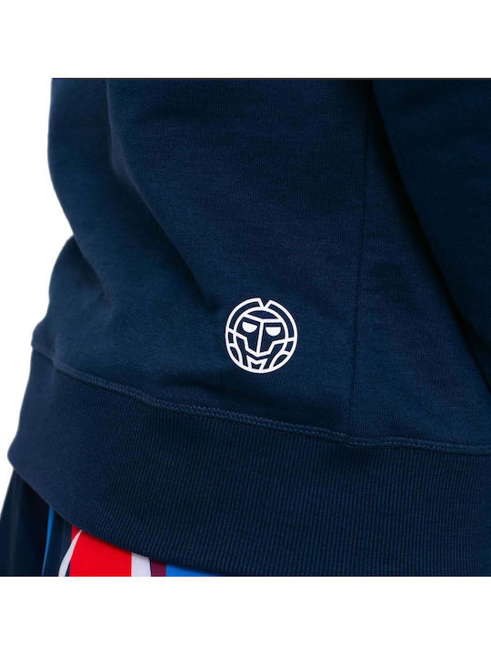 Sweatshirt with Hood Dark Blue, Red